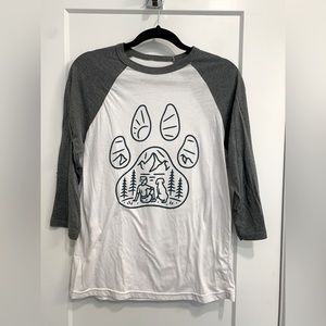 Camping with Dogs Raglan Shirt